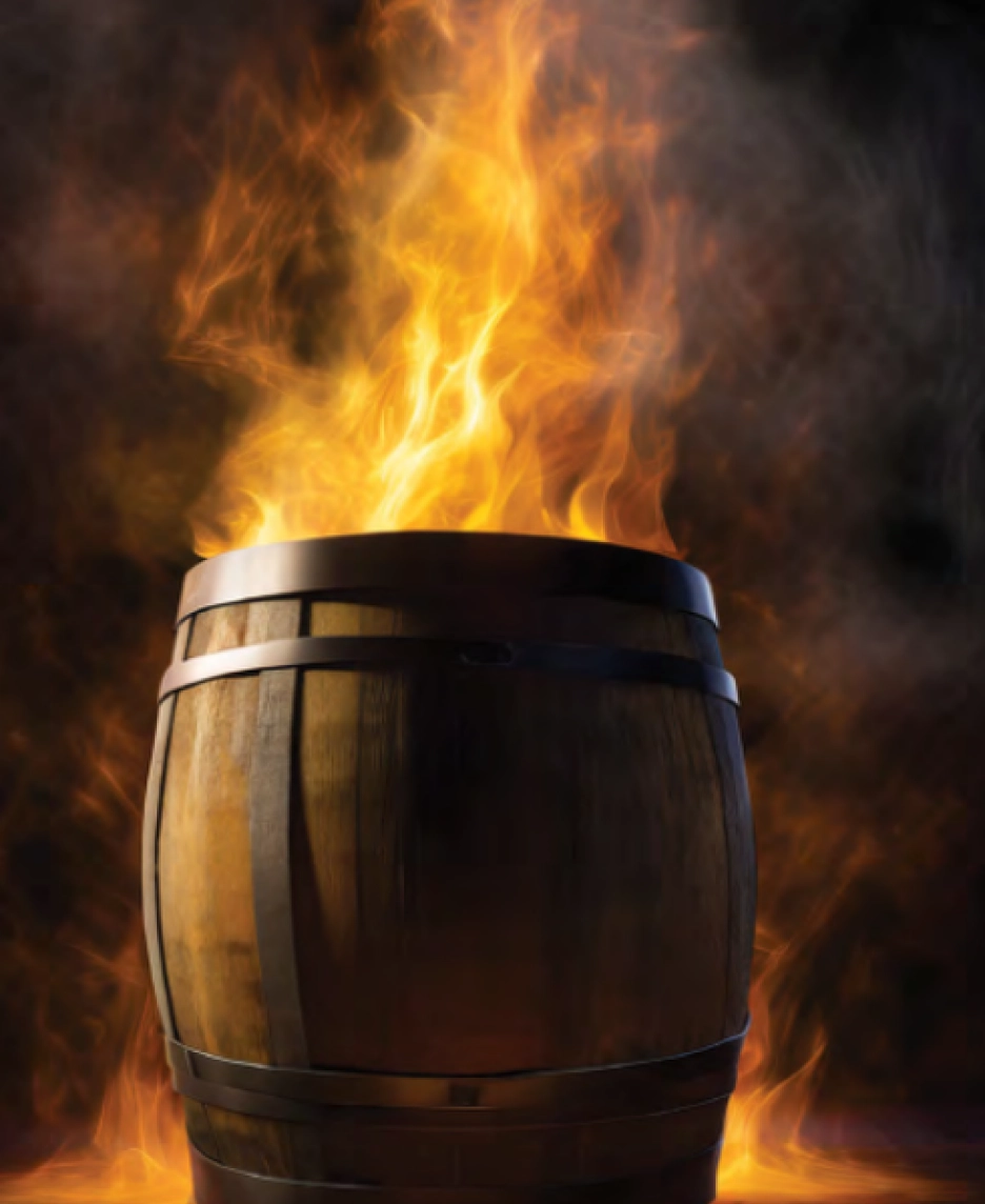 Barrel on Fire